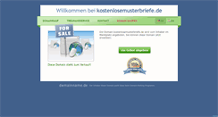 Desktop Screenshot of kostenlosemusterbriefe.de